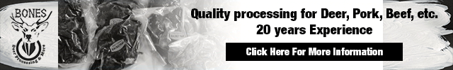 Advertisement image for Bones Deer Processing & more