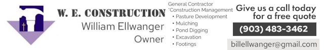 Advertisement image for W. E. Construction