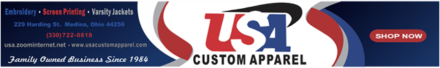 Advertisement image for USA Custom Apparel