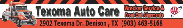 Advertisement image for Texoma Auto Care & Wrecker Service