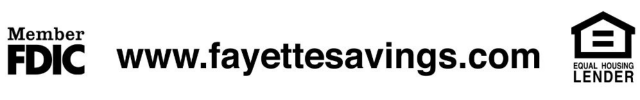 Advertisement image for FAYETTE SAVINGS BANK