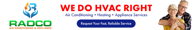 Advertisement image for Radco Air Conditioning Heating & Appliance Service