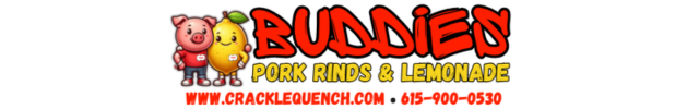 Advertisement image for Buddies Pork Rinds and Lemonade
