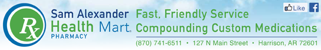 Advertisement image for Sam Alexander Pharmacy