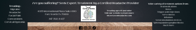 Advertisement image for CowTown Headache Center