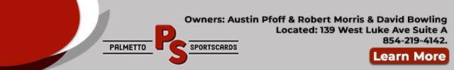 Advertisement image for Palmetto Sportscards and Collectibles