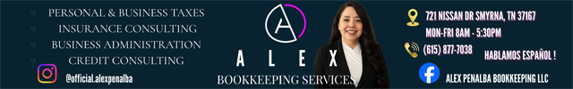 Advertisement image for Alex Bookkeeping Services LLC