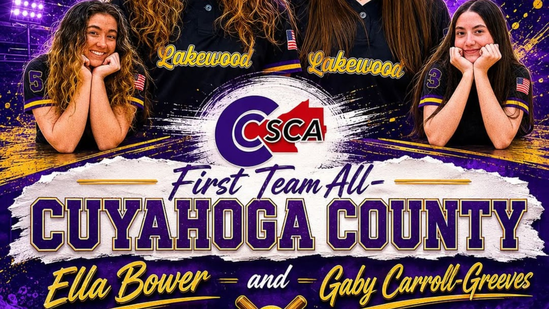 Ella Bower and Gaby Carroll-Greeves earn 1st Team All Cuyahoga County Honors