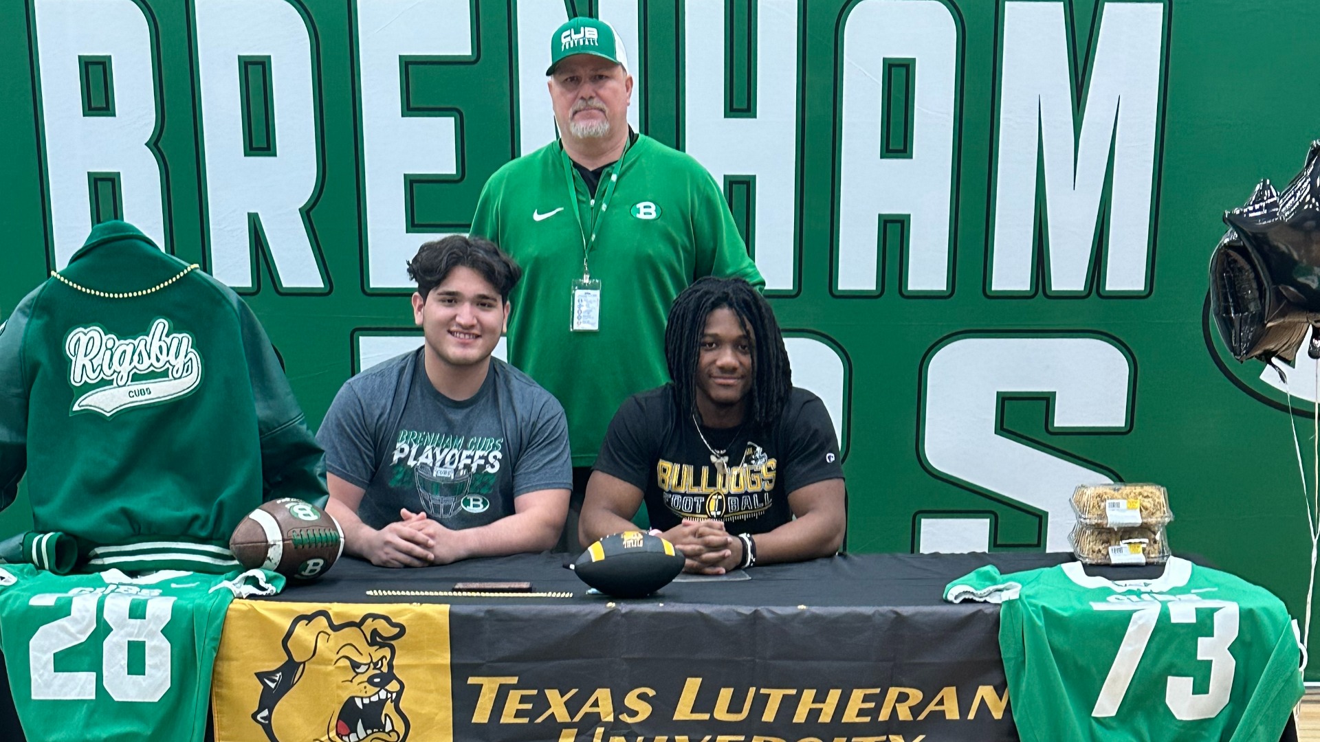 Slide 4 - Miguel Rodriguez, John Rigsby Sign with Texas Lutheran University