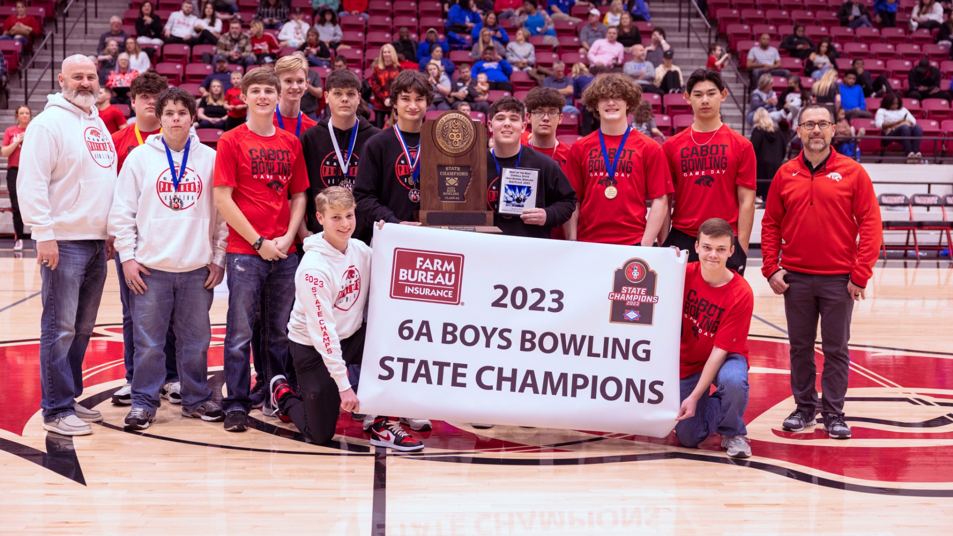 CabotSlide 2 - 2023 6A Boys Bowling State Champions