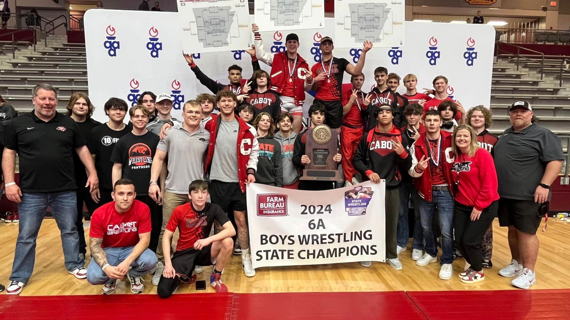 CabotSlide 4 - 2024 6A Boys Wrestling State Champions