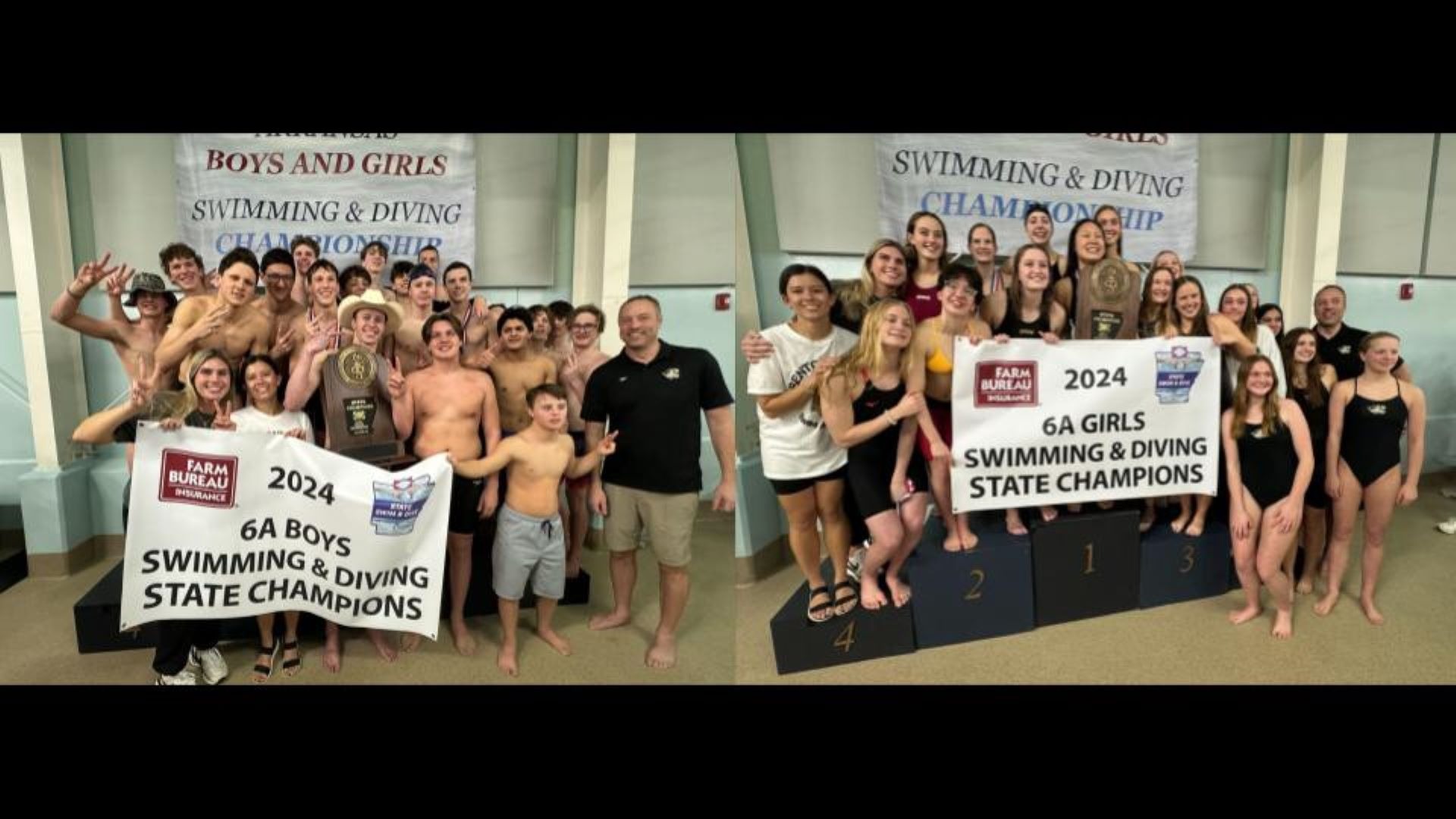 Slide 3 - Tiger Swim and Dive - 6A State Champions (Girls & Boys)