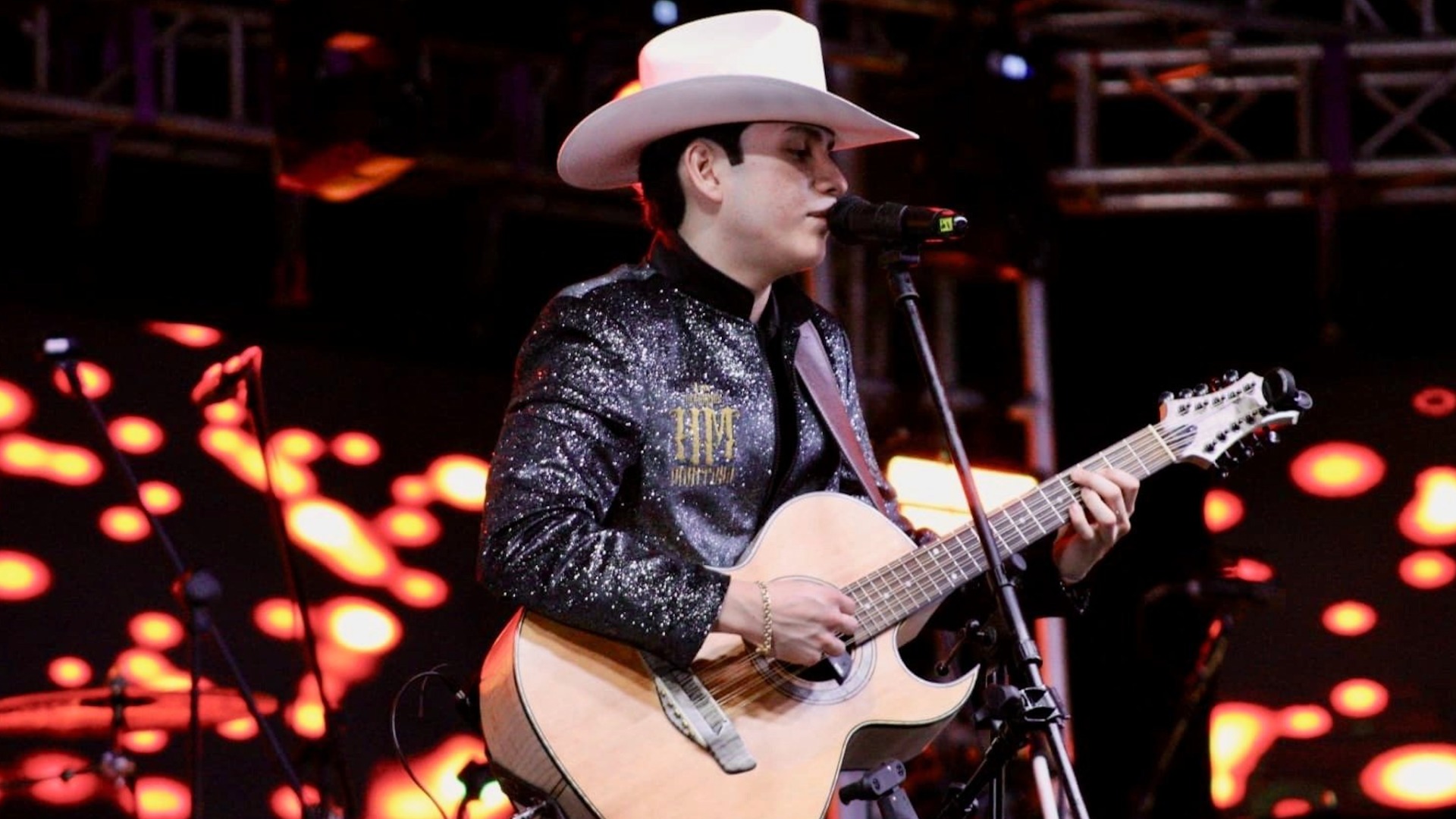 Slide 0 - SENIOR ANGEL MONTOYA ON THE MAIN STAGE AT ANNUAL SOMBRERO FESTIVAL IN BROWNSVILLE