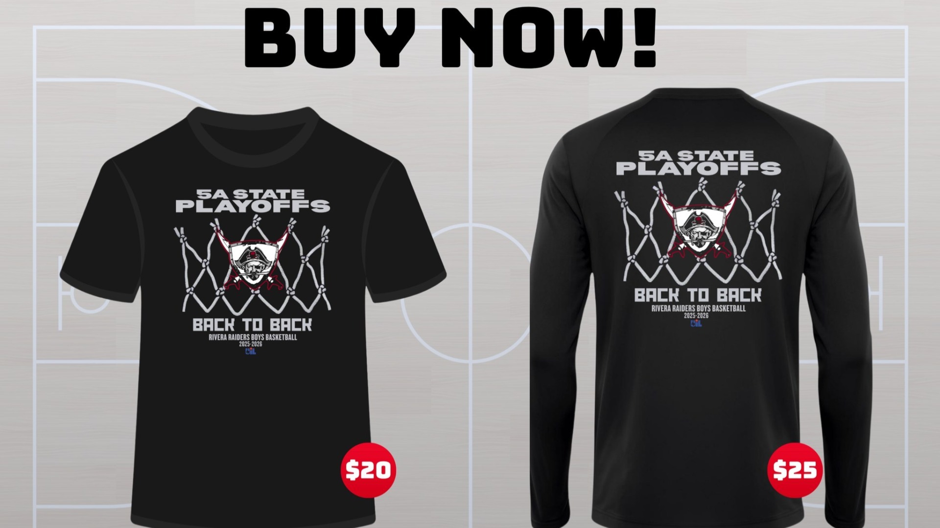 Slide 4 - BOYS BASKETBALL PLAYOFF SHIRTS ON SALE NOW