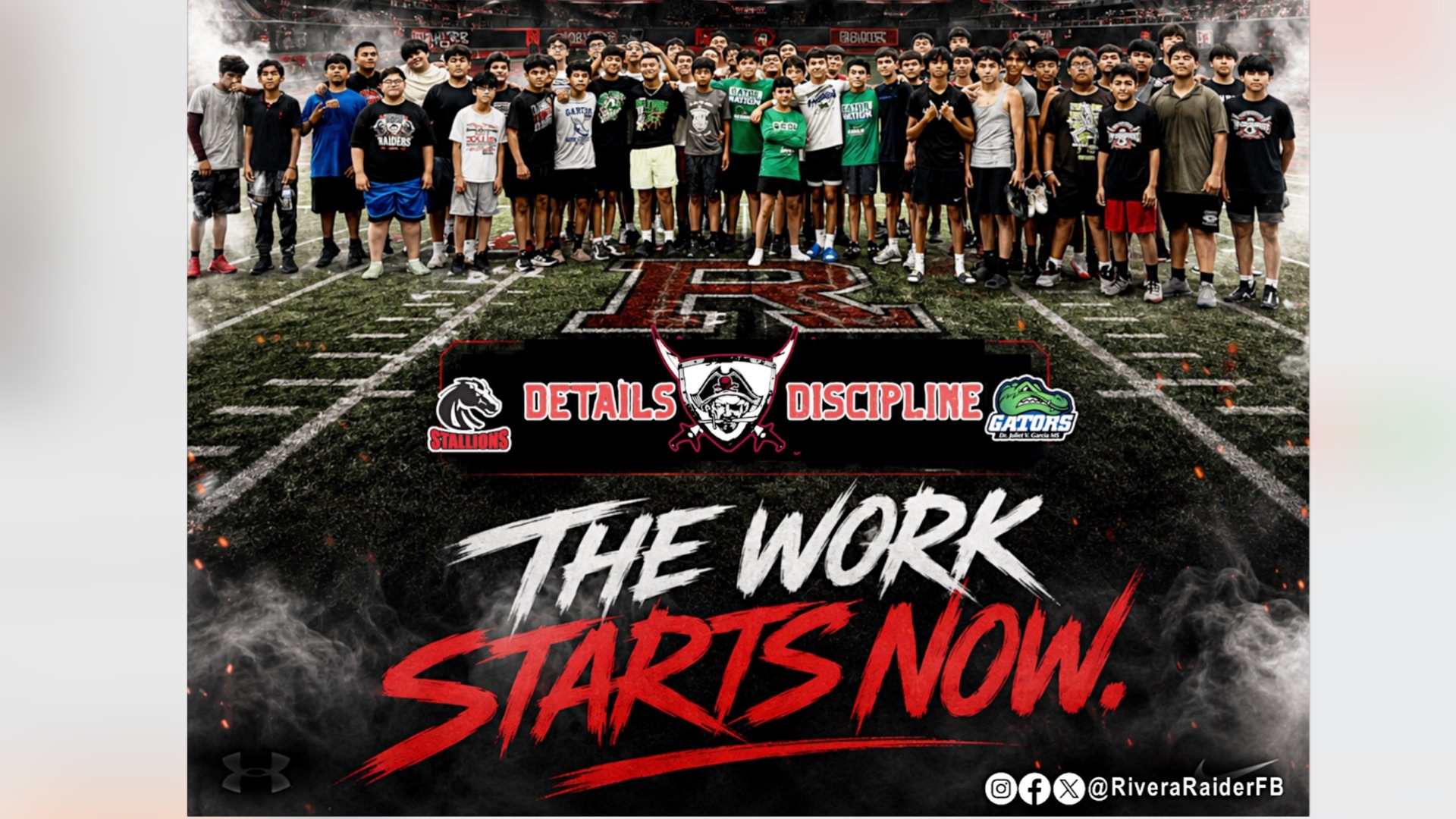 Slide 0 - FUTURE RAIDERS KICK OFF SUMMER AT INAUGURAL FOOTBALL COMBINE