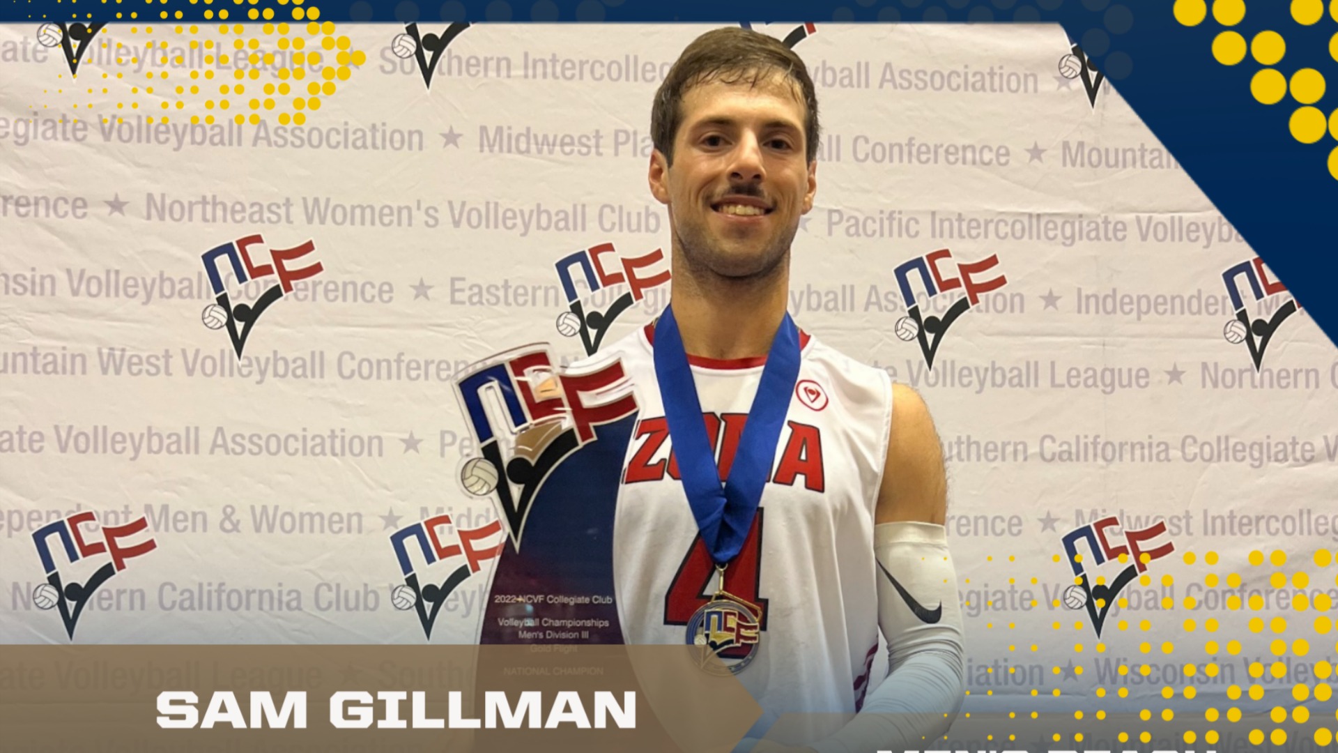 Slide 7 - NOTRE DAME WELCOMES SAM GILLMAN AS HEAD MEN'S BEACH VOLLEYBALL COACH
