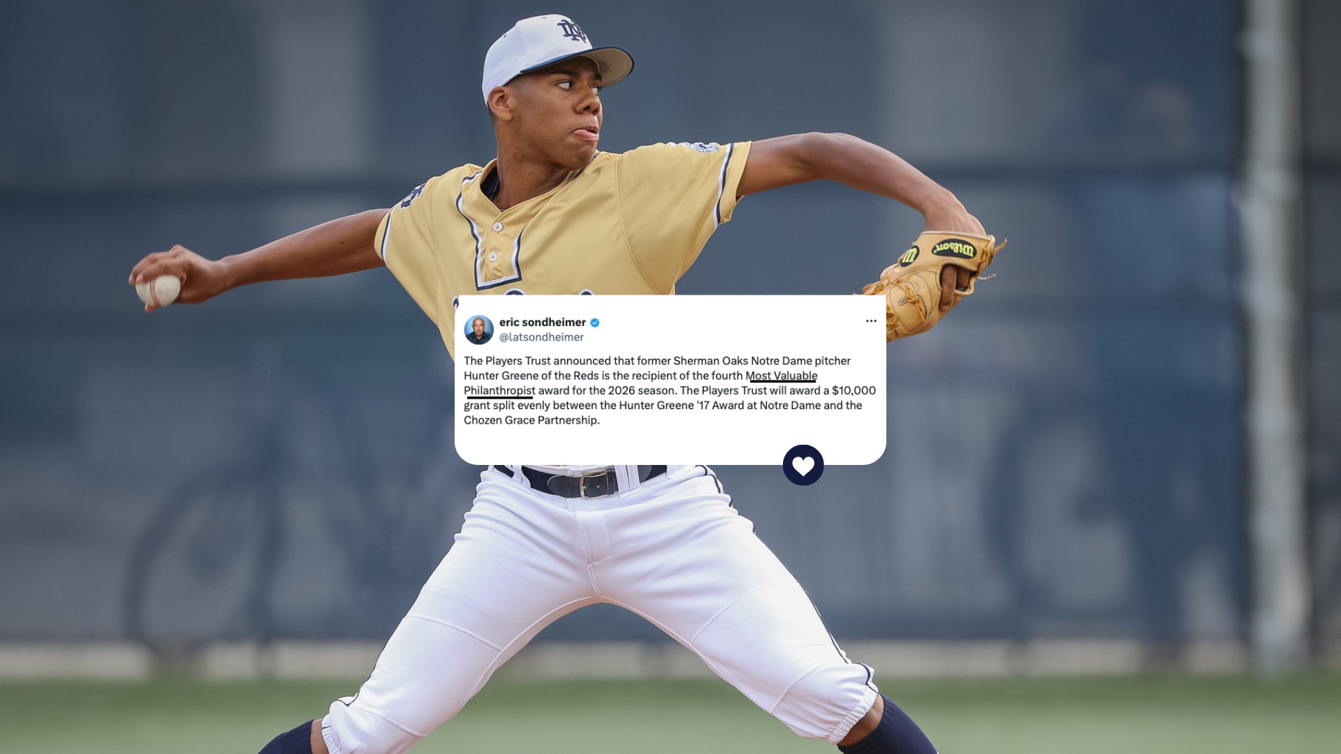 Slide 0 - Hunter Greene Honored with 2026 Most Valuable Philanthropist Award