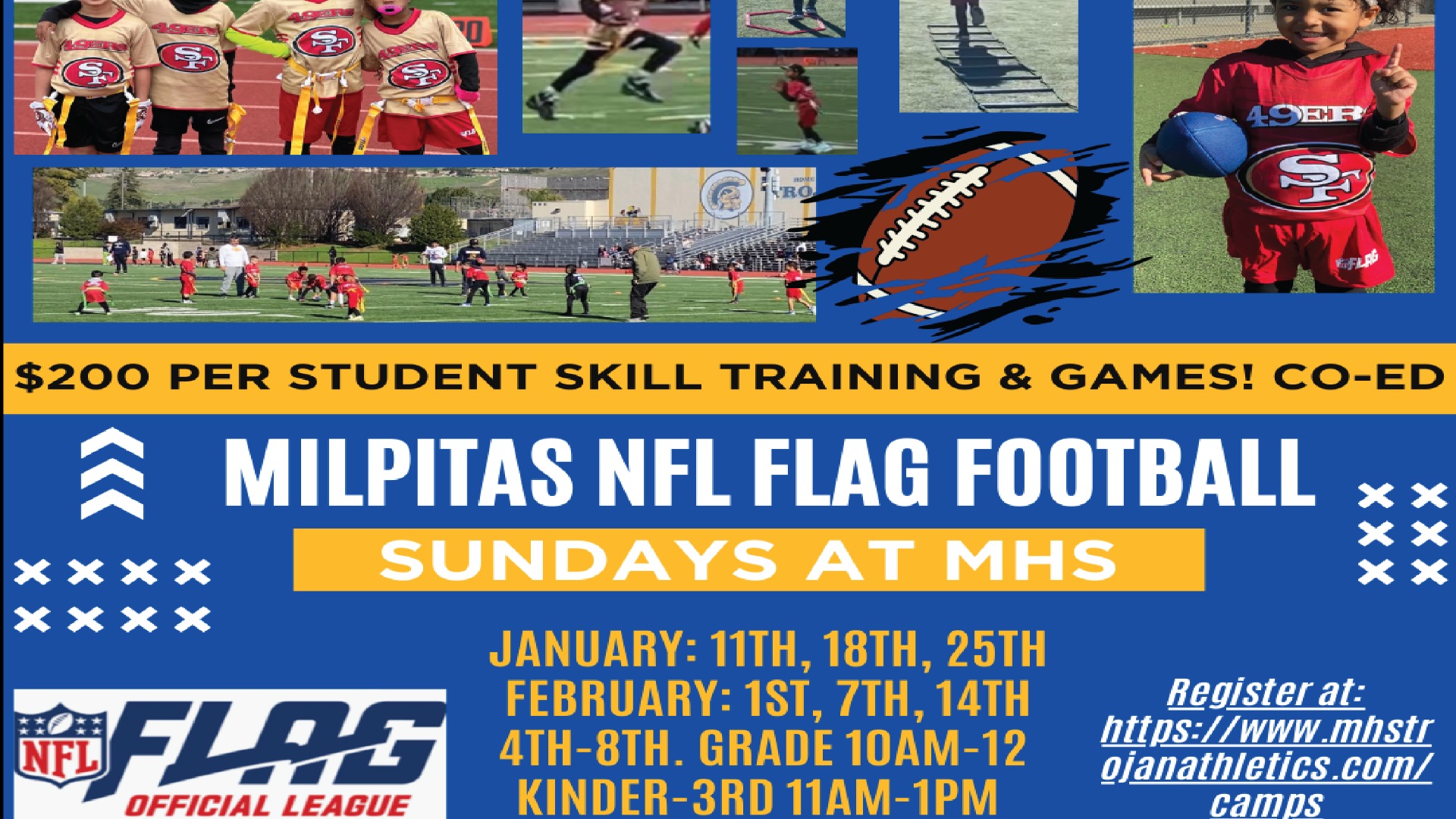 Slide 0 - MILPITAS NFL FLAG FOOTBALL (COED)