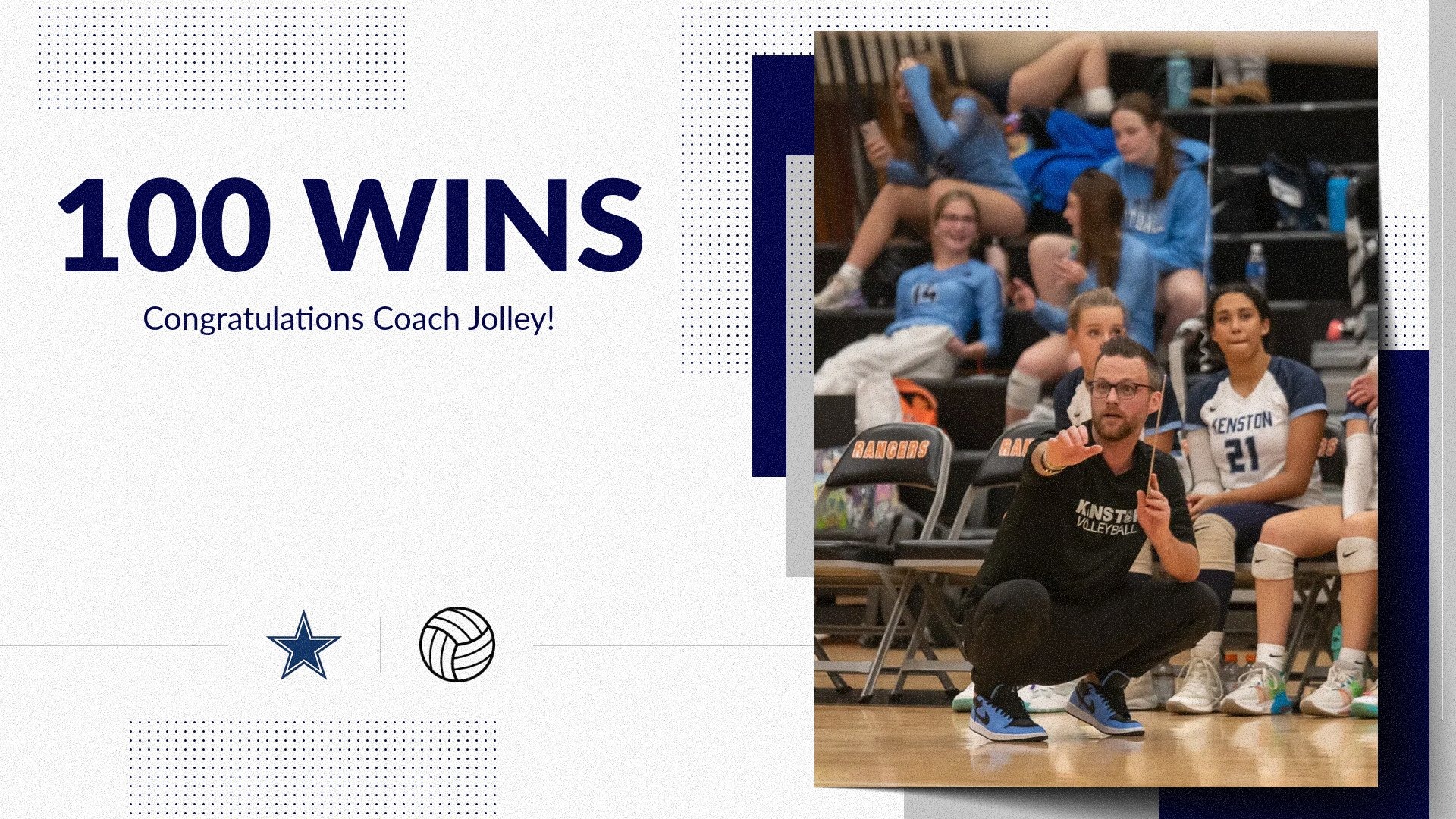 Slide 1 - Head Coach Christian Jolley wins his 100th 