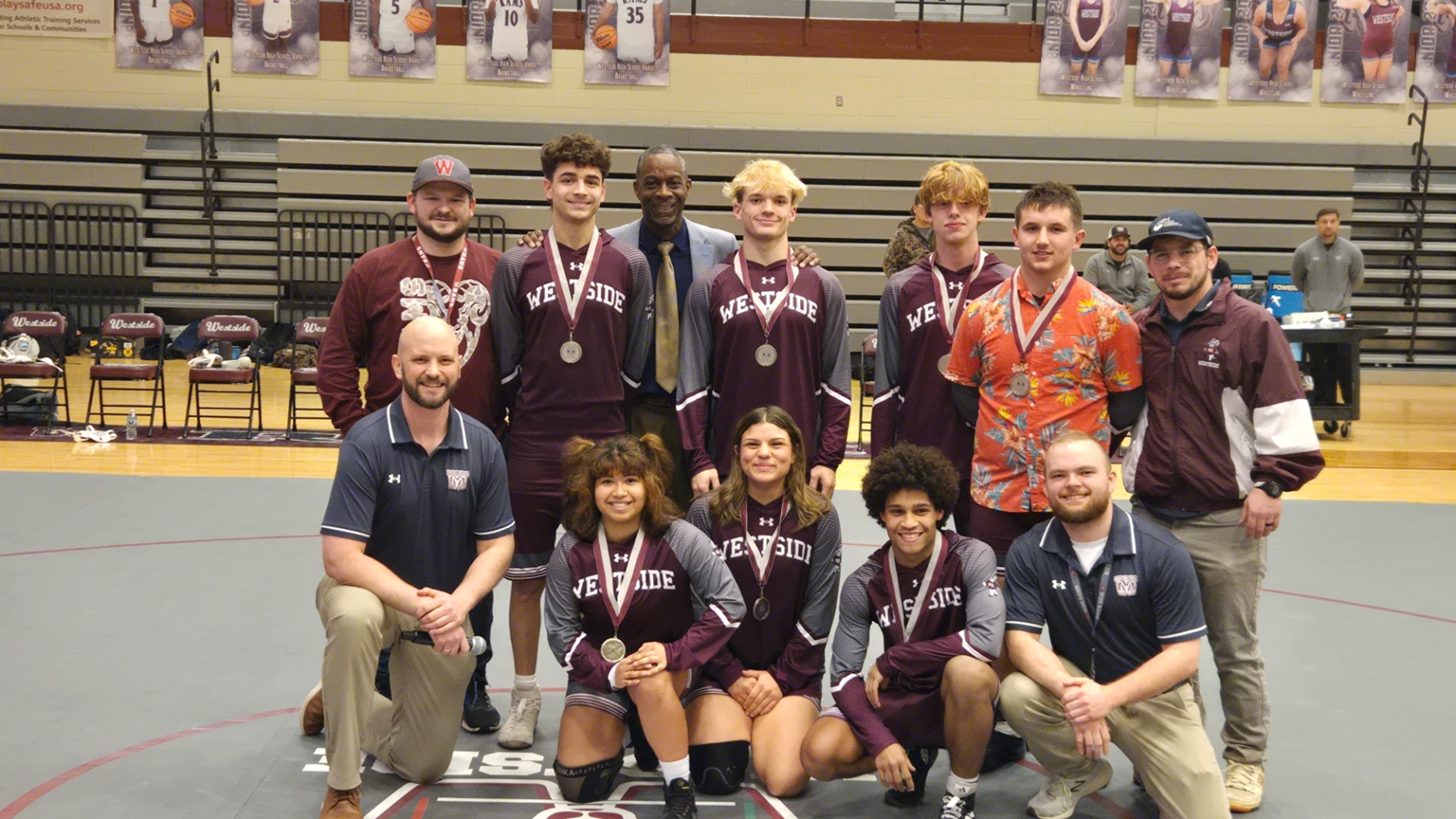 Slide 0 - SENIOR NIGHT WRESTLING