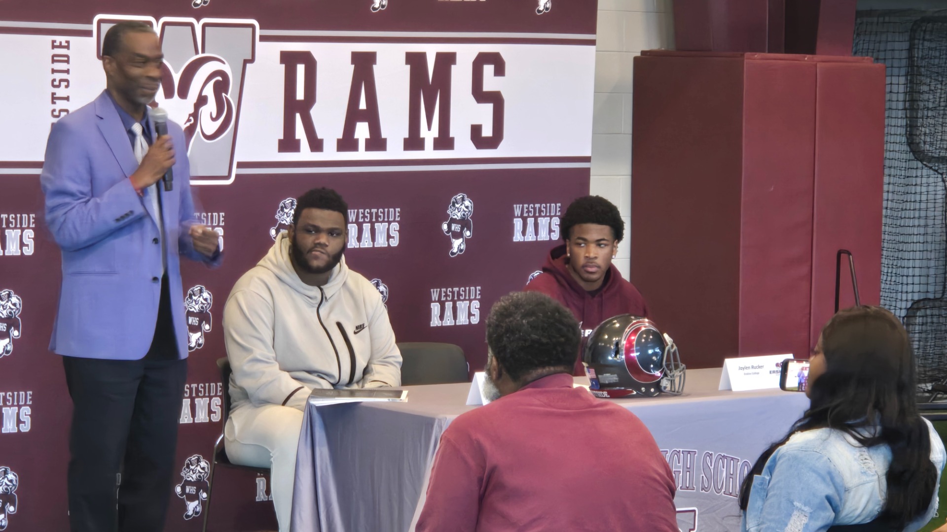 Slide 0 - Congratulations To AJ Calhoun and Jaylen Rucker Signing With Erskine Football