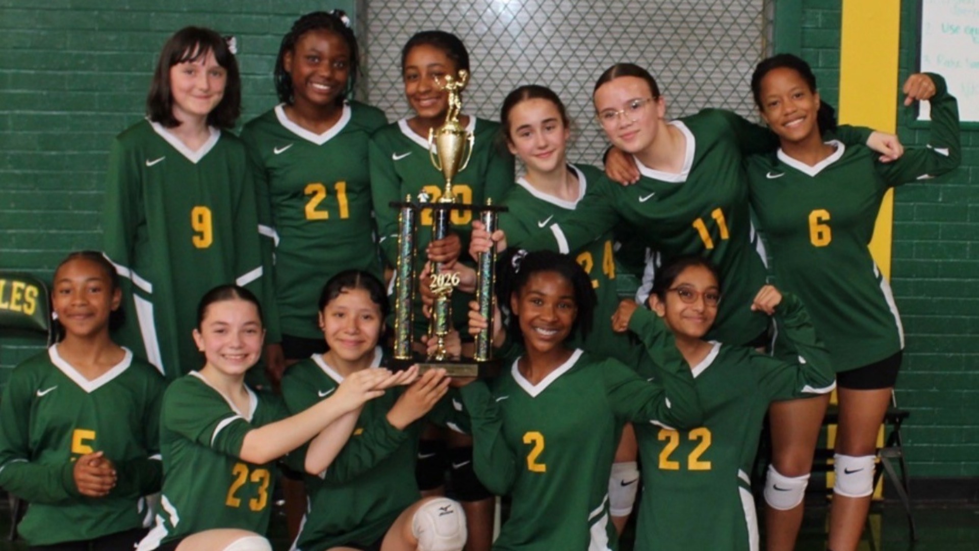 Slide 0 - 2026 6th Grade Volleyball City Champions