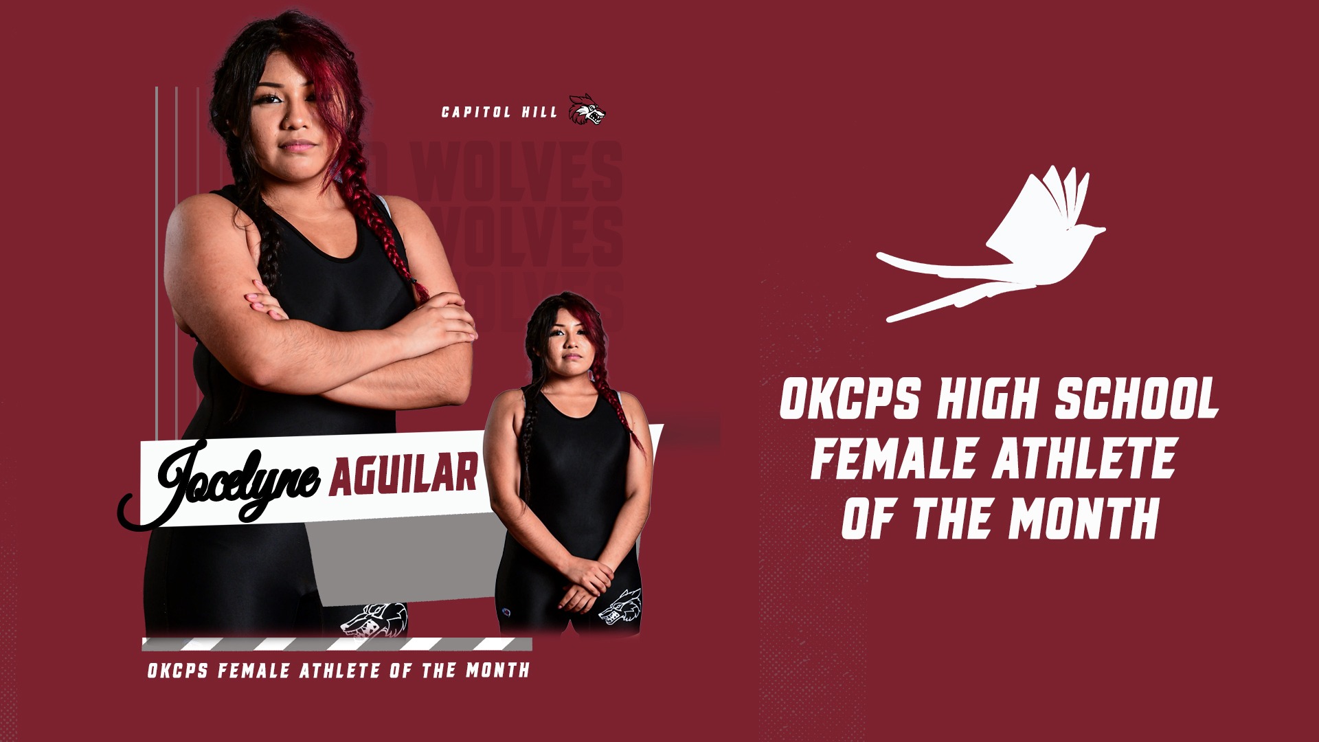 Slide 2 - Jocelyne Aguilar Named OKCPS February Female Athlete of the Month