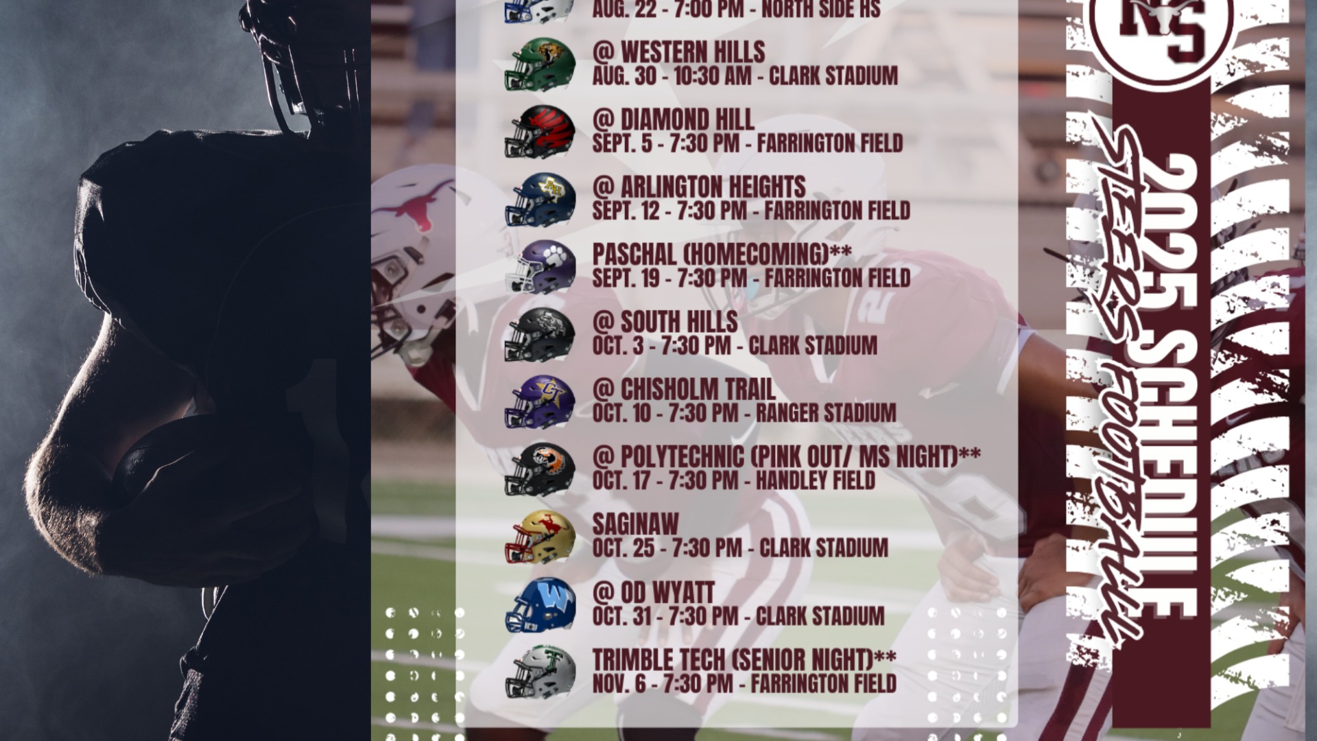 Slide 0 - Football Schedule 