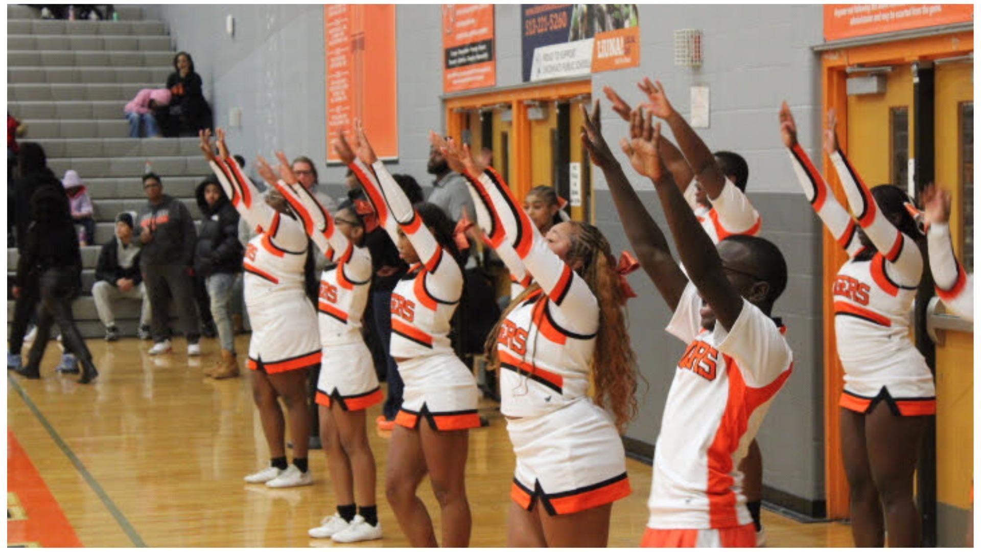 Slide 0 - Withrow JV Cheering for Withrow Basketball