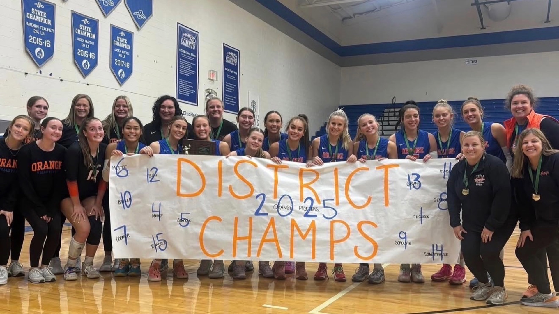 Slide 4 - 2025 Division 1 Varsity Volleyball District Champions