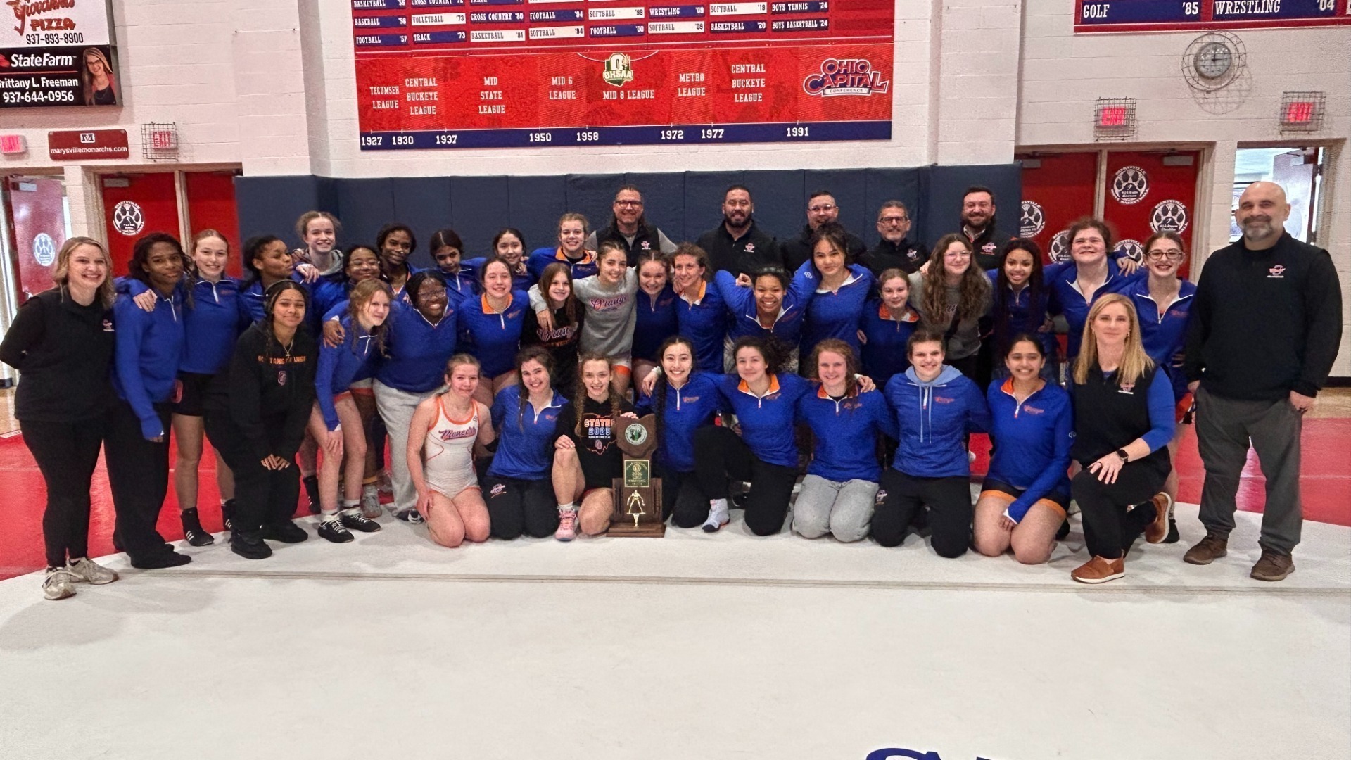 Slide 4 - 2026 Girls Wrestling Back-to-Back State Dual Champions