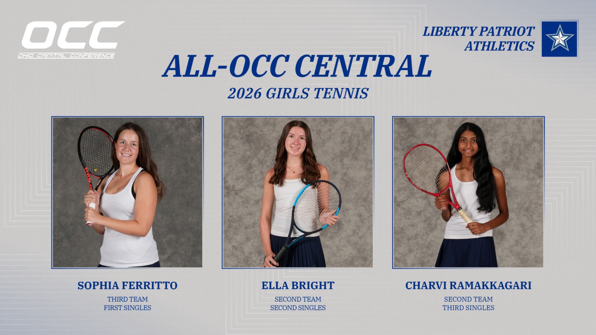 GIRLS TENNIS LANDS THREE ON ALL-OCC CENTRAL TEAMS