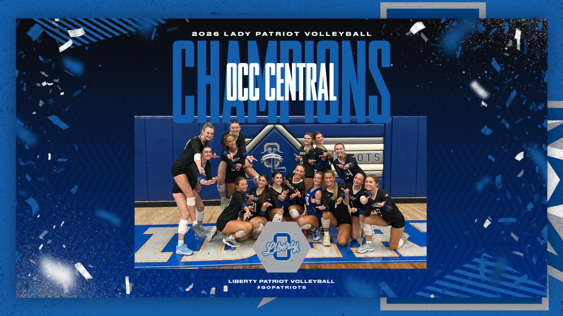 GIRLS VOLLEYBALL SWEEPS OCC CENTRAL TO WIN PROGRAM'S 8TH LEAGUE TITLE