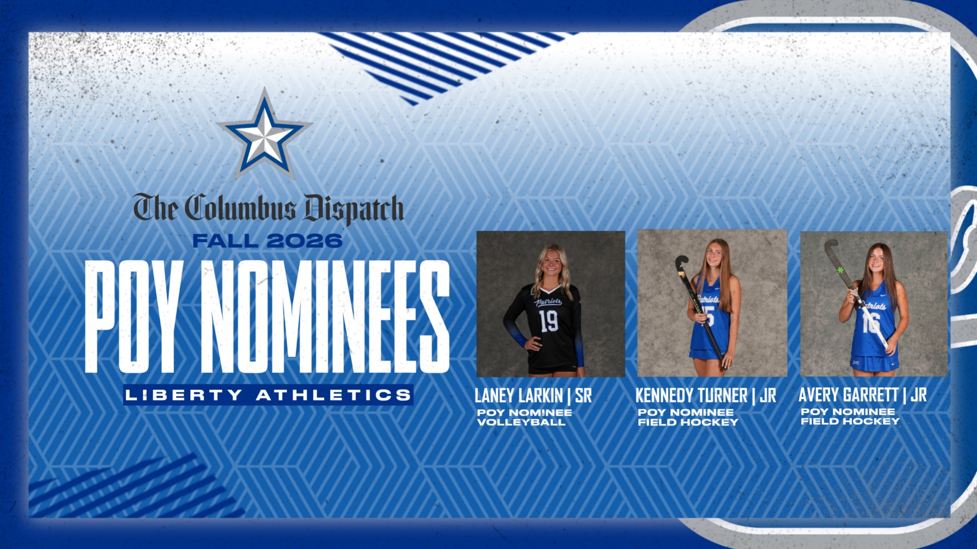 THREE STUDENT-ATHLETES NOMINATED FOR COLUMBUS DISPATCH FALL SPORT PLAYER OF THE YEAR