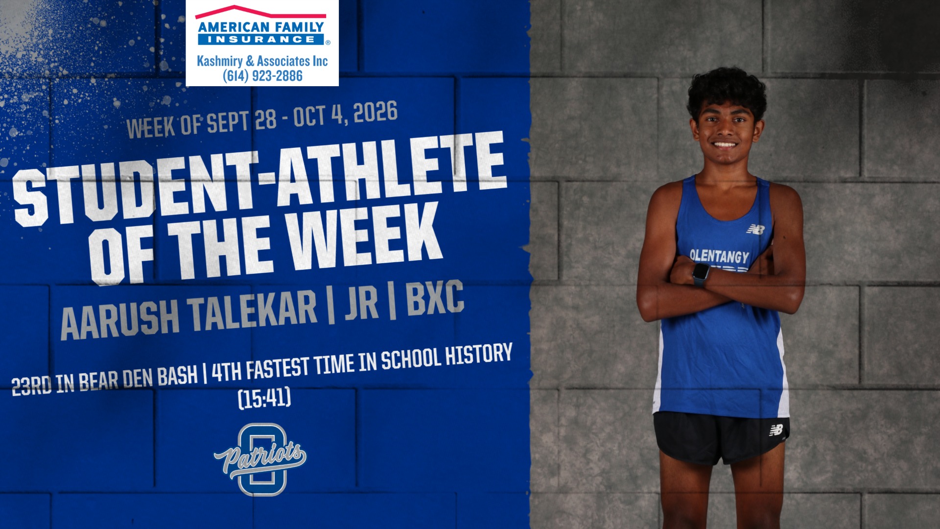  American Family Insurance Presents: Student-Athlete of the Week | Week of 9/28/26