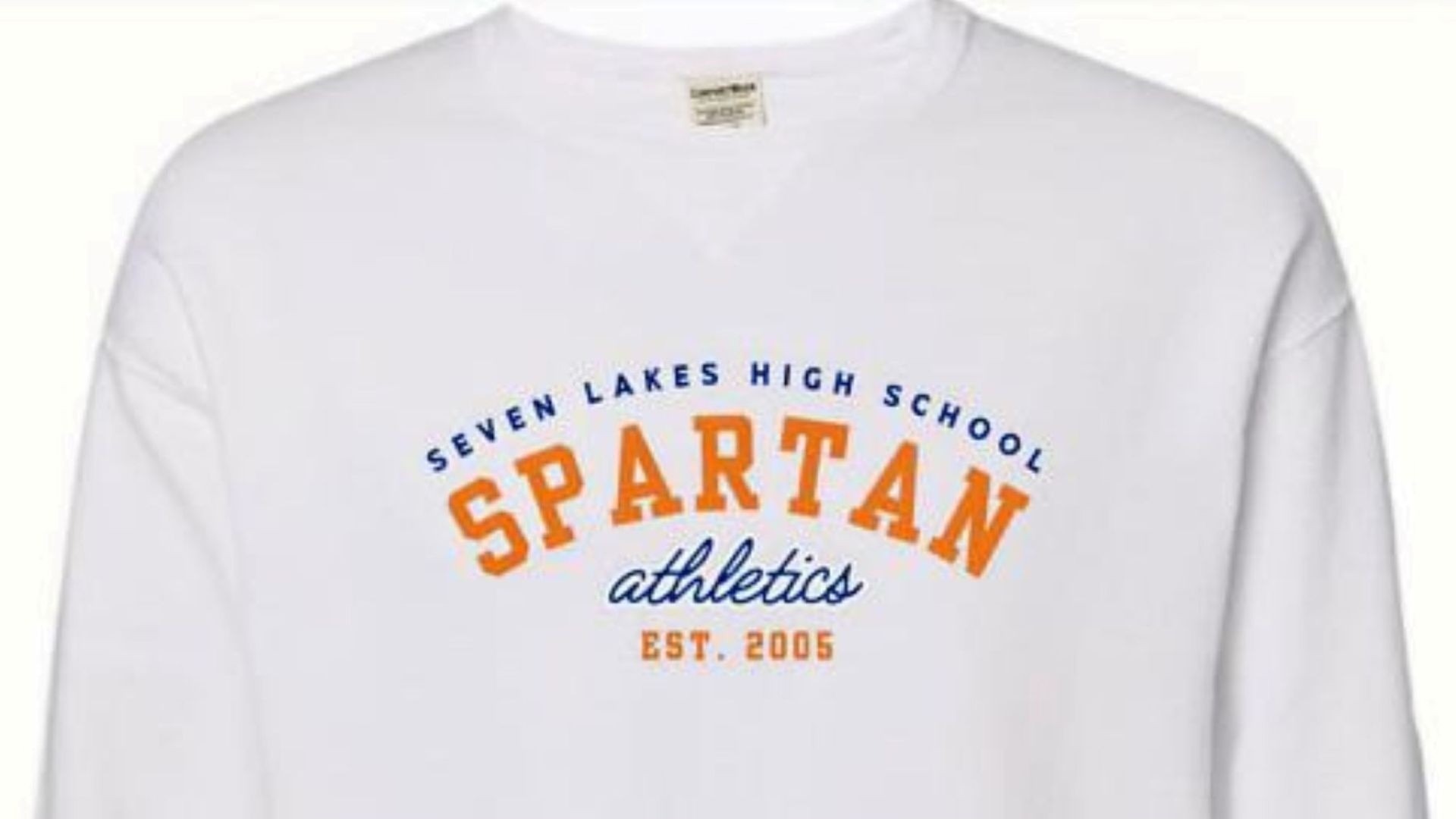 white_crew_sweatshirt_sweat_shirt_spartan_sevenlakes_high_school