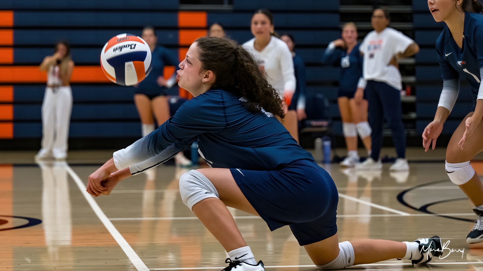 Slide 0 - Heritage JV/Varsity Volleyball Navy-White Scrimmage