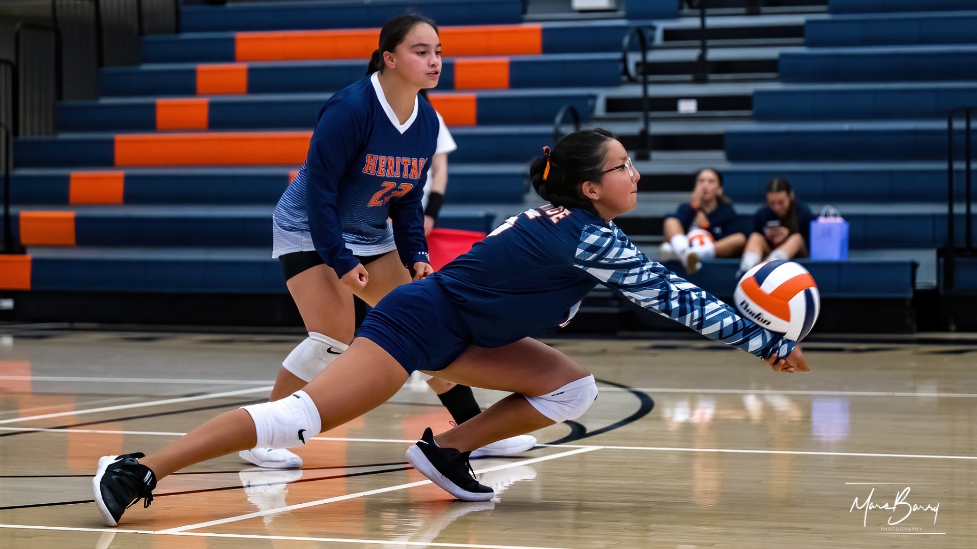 Slide 1 - Freshman Volleyball Navy-White Scrimmage