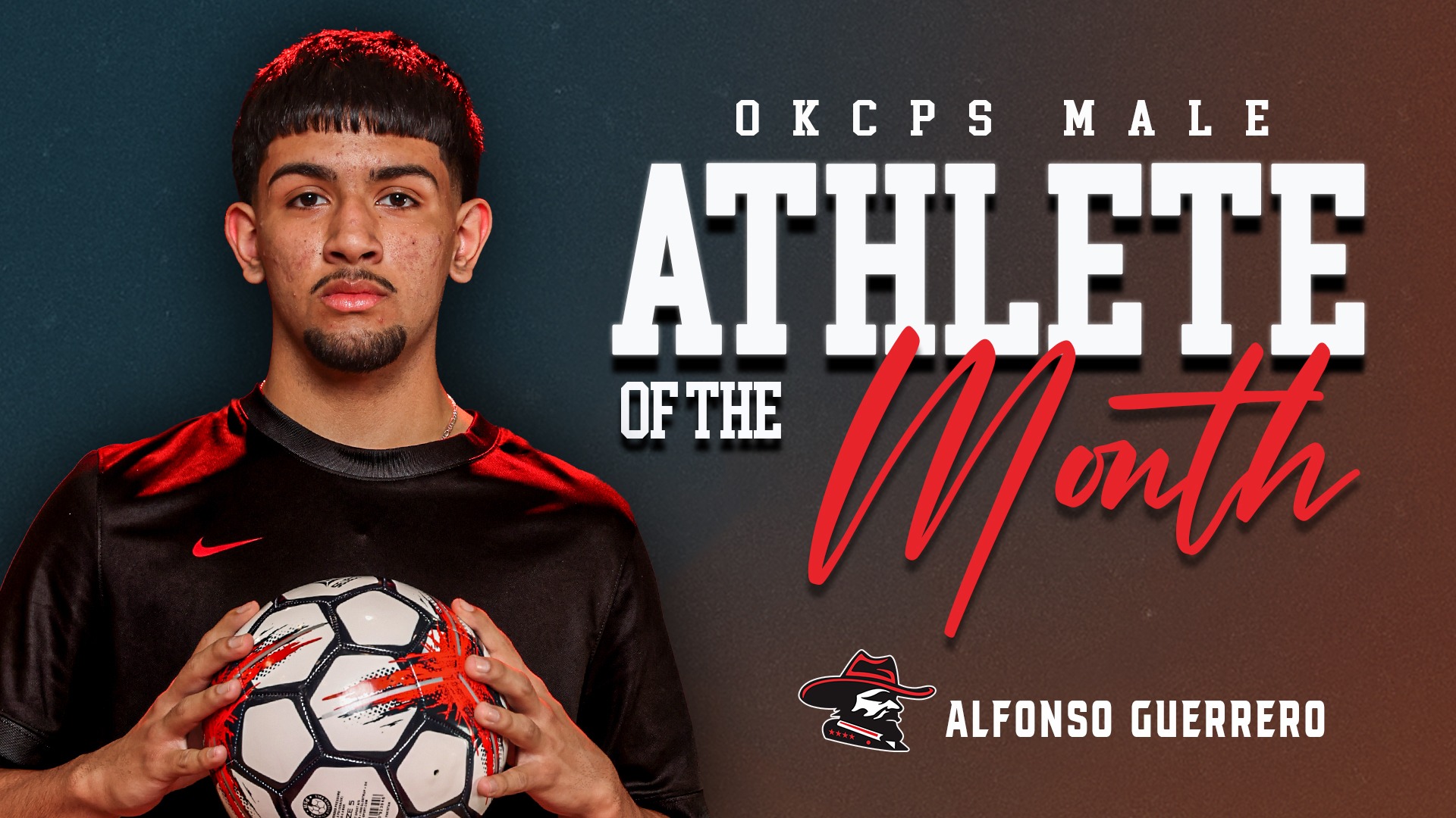 Slide 0 - Alfonso Guerrero Named OKCPS Male Athlete of the Month - April 2026