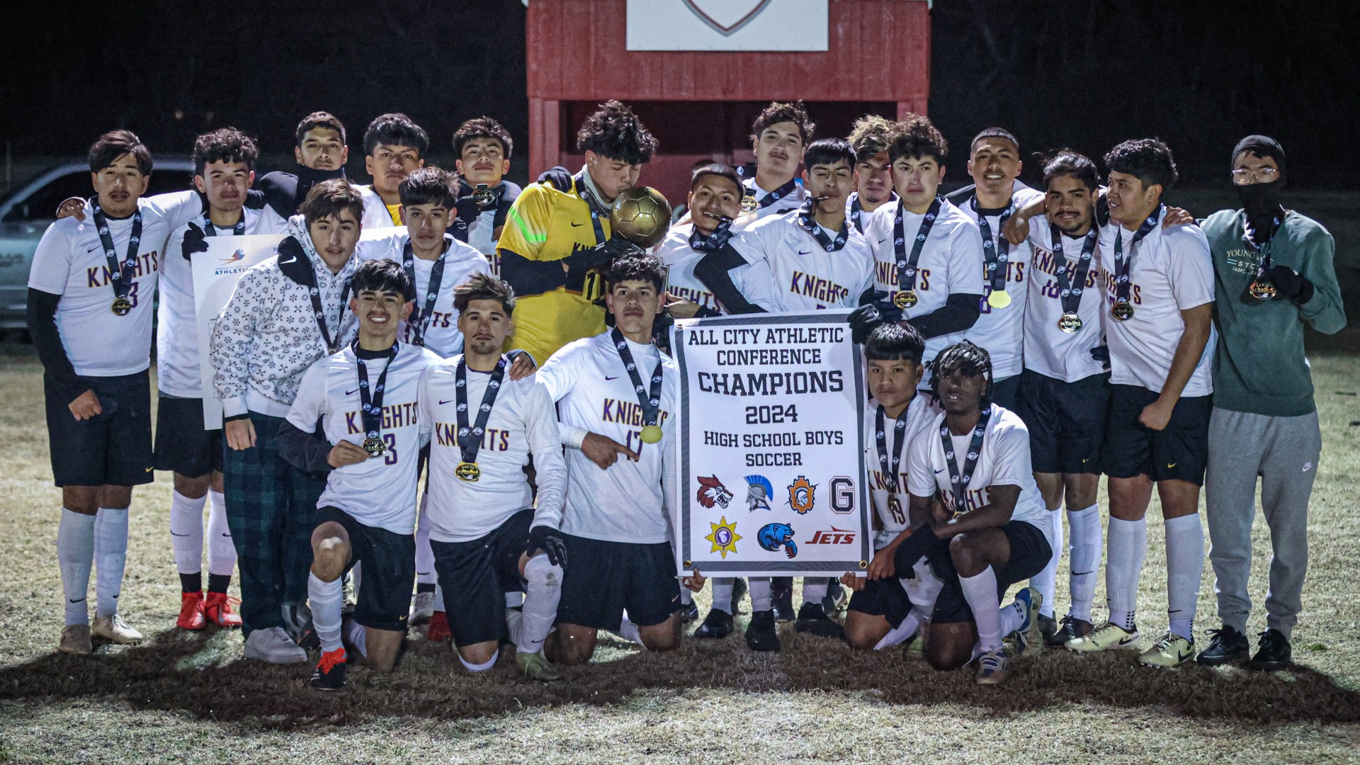 Slide 2 - Knights Claim 2024 ACAC Boys Soccer Championships