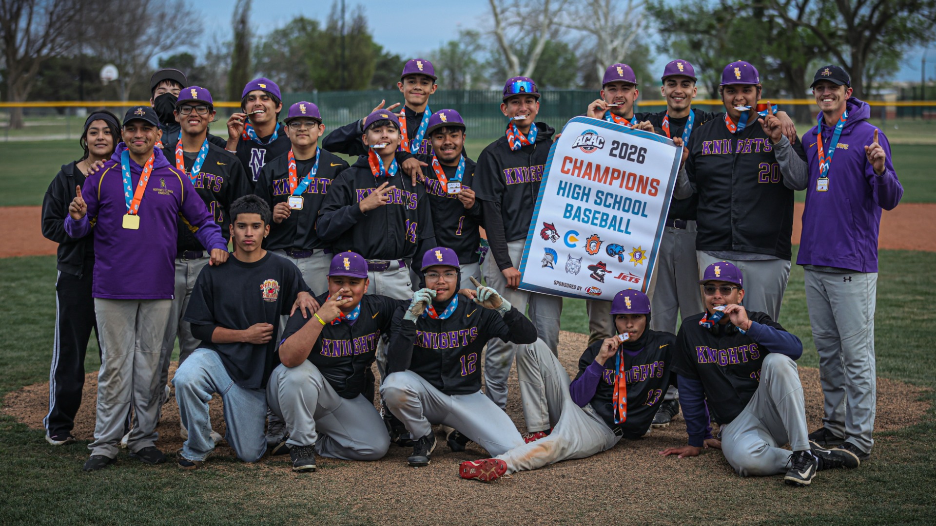 Slide 0 - Knights Crowned 2026 ACAC Baseball Champions