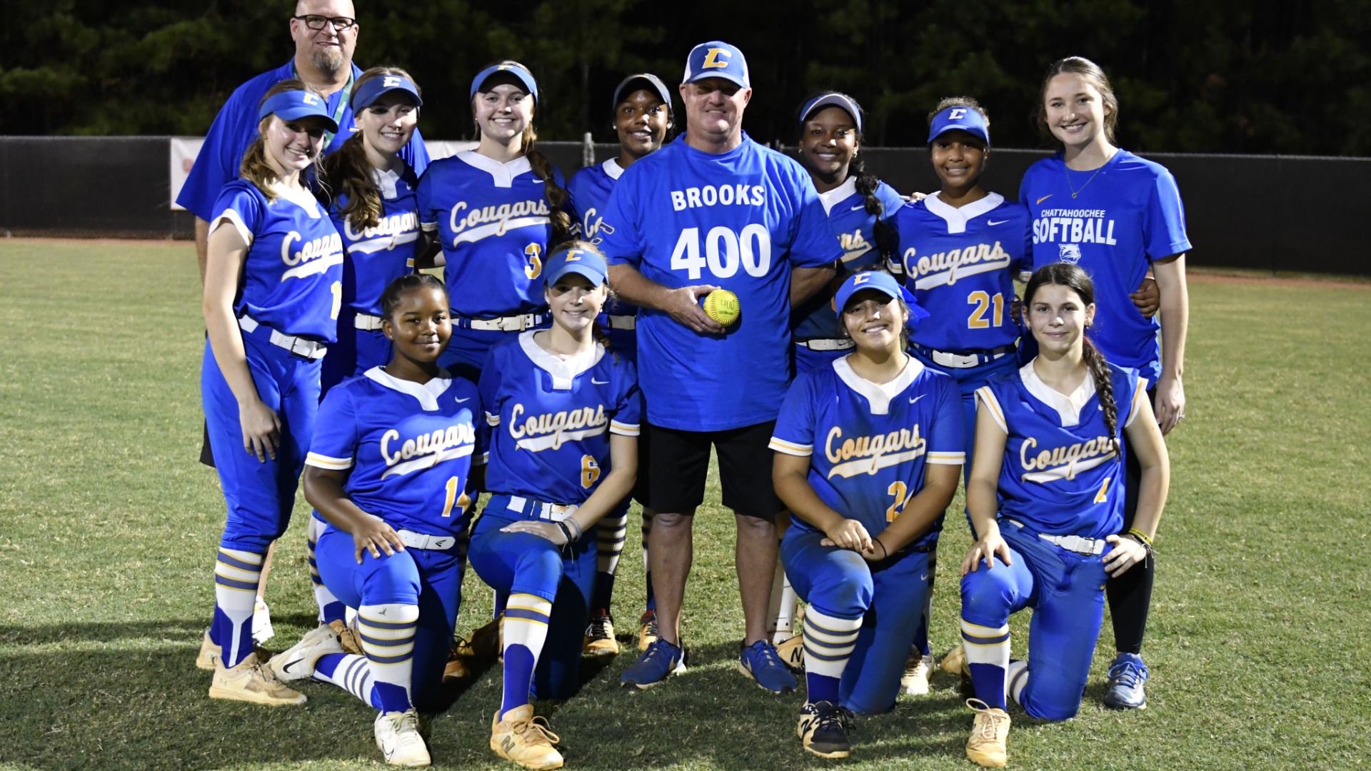 Slide 1 - 400th Career Wins for Coach Brooks!  Beat Lanier HS 14-9!