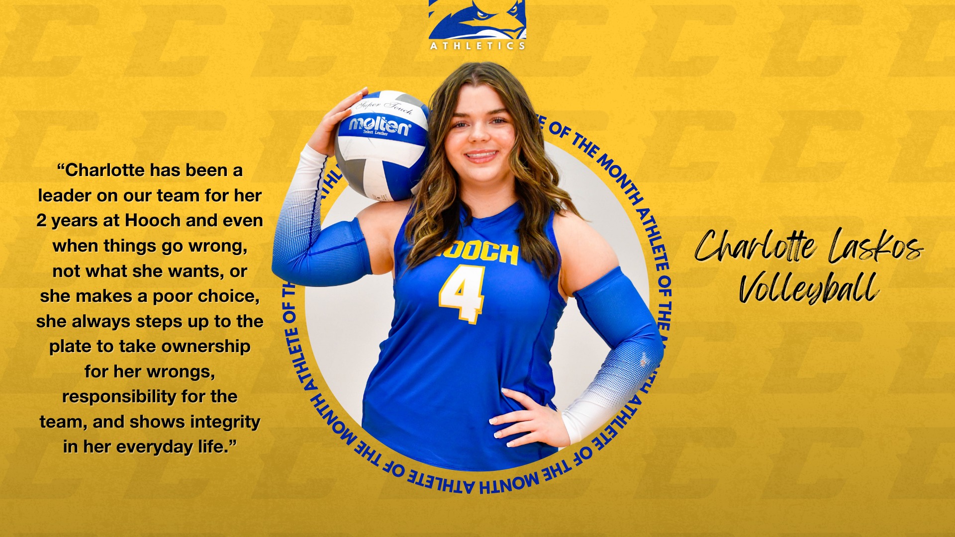 Slide 2 - Female Student Athlete of the Month - October 2025