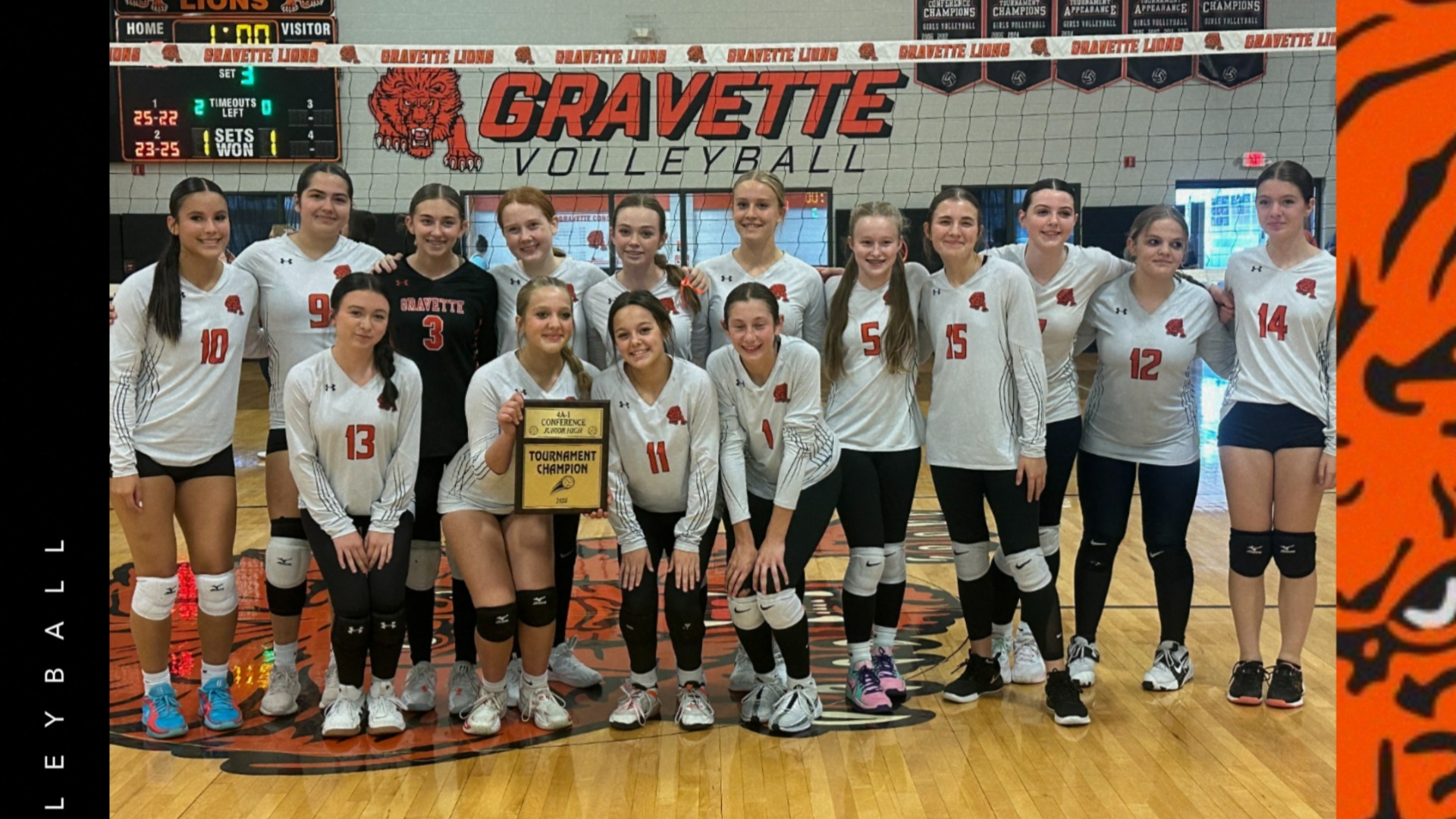 Slide 1 - JH VB Conference and Tournament Champs!