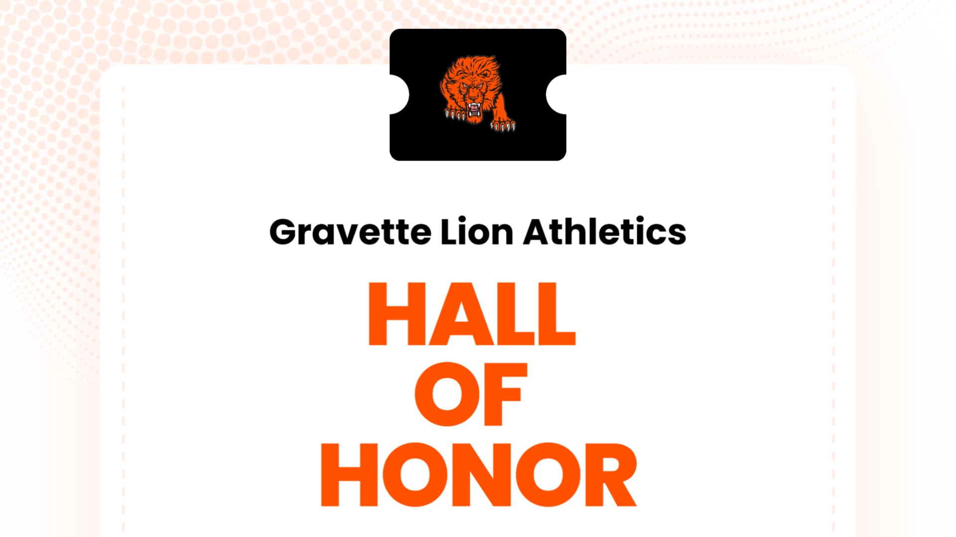 Slide 0 - Inaugural Hall of Honor Banquet