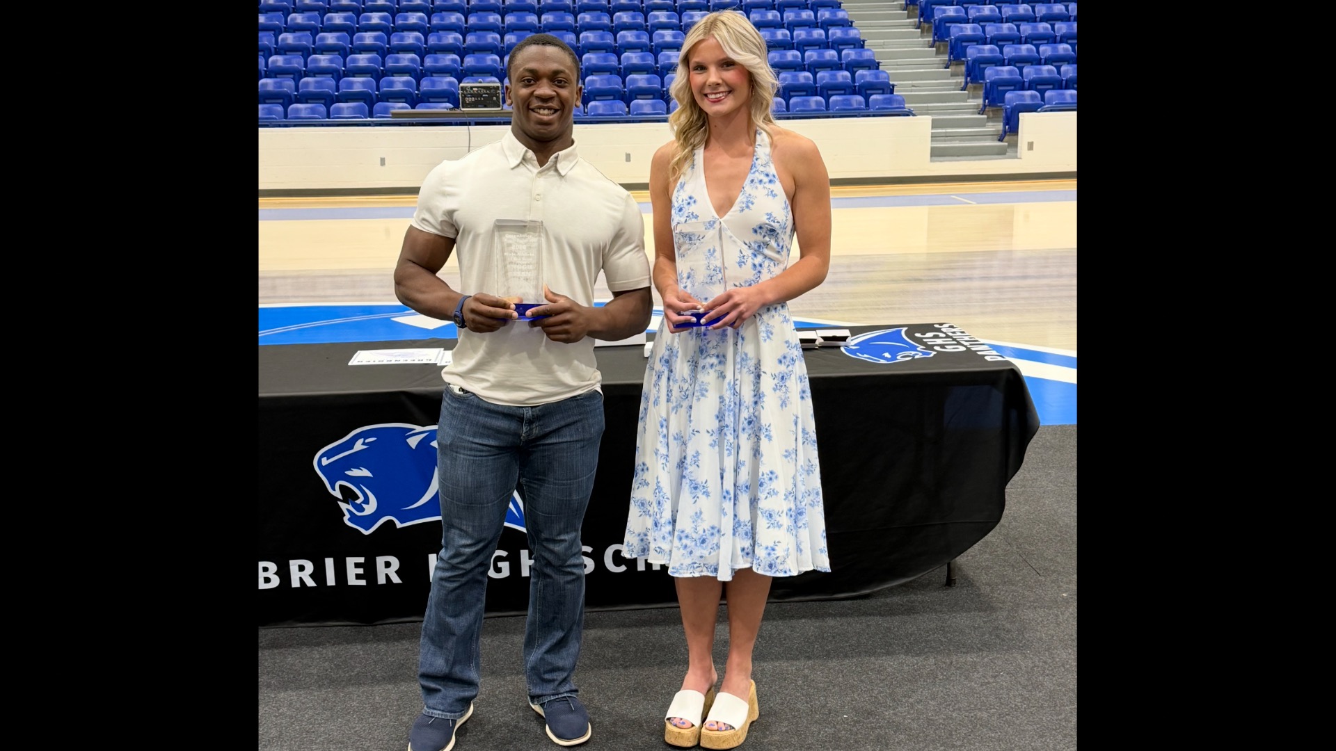 Slide 0 - Athletes of the Year Enoch Assan & Blair Miller