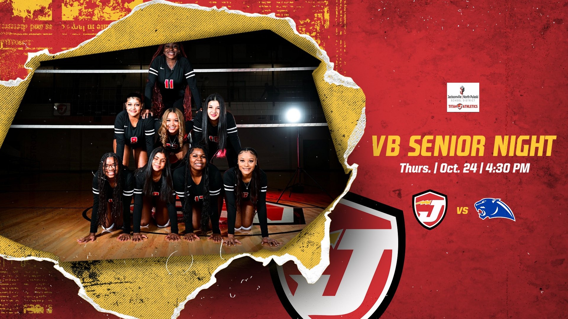 Slide 0 - Save the Date! Volleyball Senior Night this Thursday!