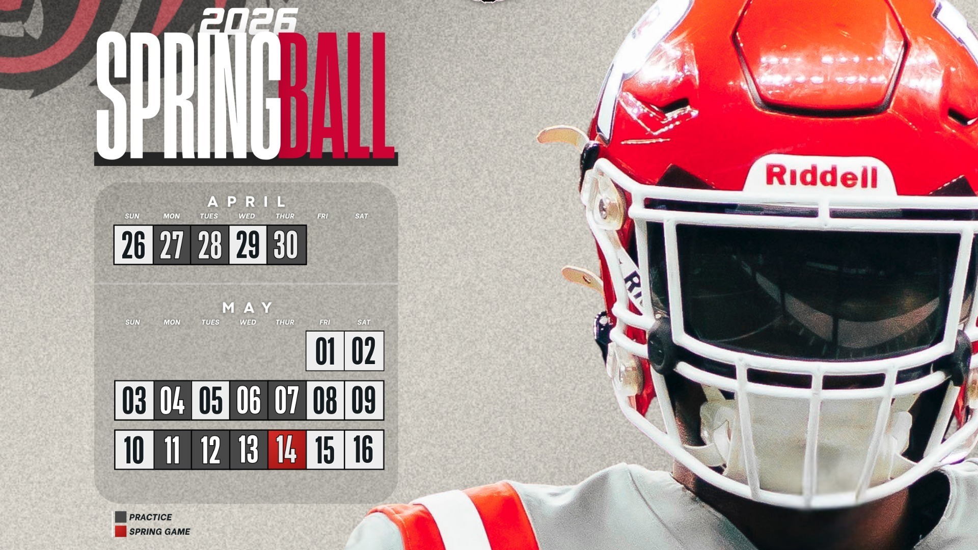 Slide 1 - SPRING FOOTBALL SCHEDULE ANNOUNCED