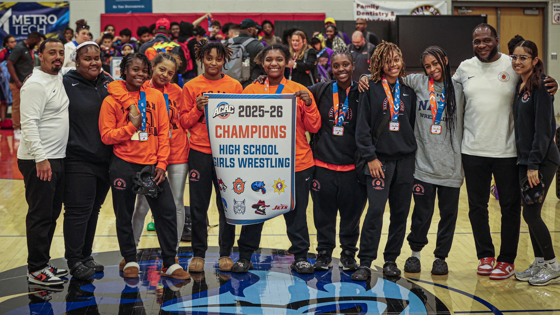 Slide 0 - Trojettes Crowned 2026 ACAC Girls Wrestling Champions