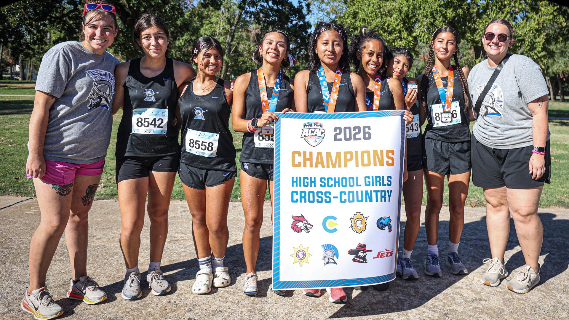 Slide 2 - Lady Spartans Claim 2026 ACAC High School Girls Cross-Country Championship Banner
